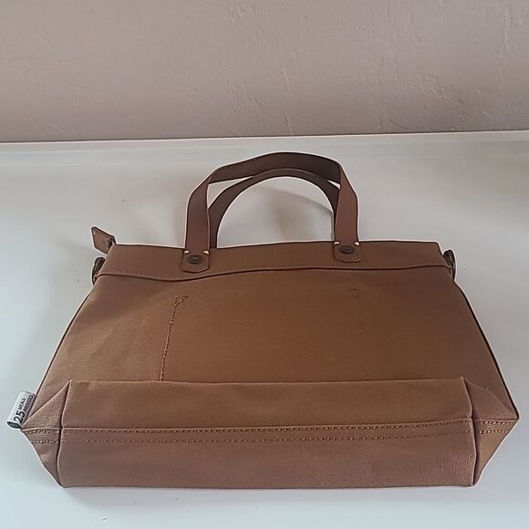 Feed Eleanor Canvas Eleanor Bag Ochre (Burnt Orange) Brown & Black - Picture 5 of 14